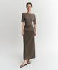 Ia Maxi Slit Skirt (Taupe)