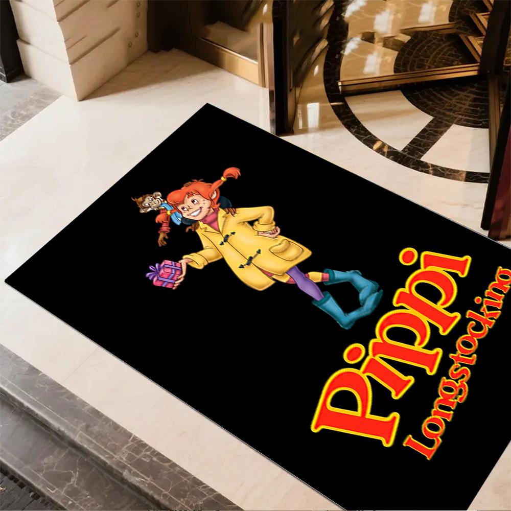 Pippi Adventure Floor Mat Perfect for Dining Room Outdoor Balcony Foyer Anti-slip Rug Office home decor Luxury Gift for Birthday, Christmas, Wedding
