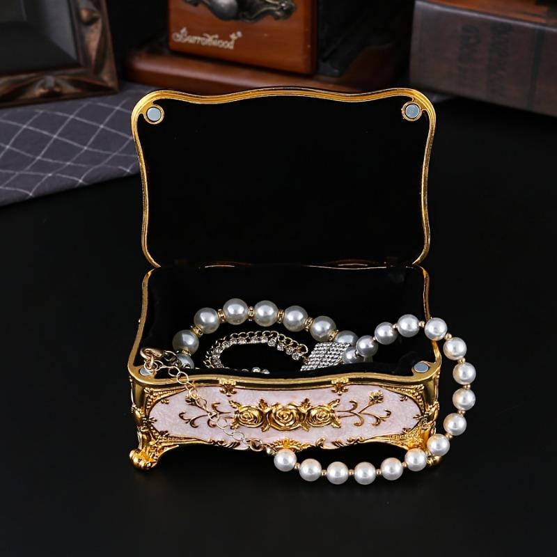 1/2pcs European jewelry storage box rose jewelry box multifunctional storage box wedding gift