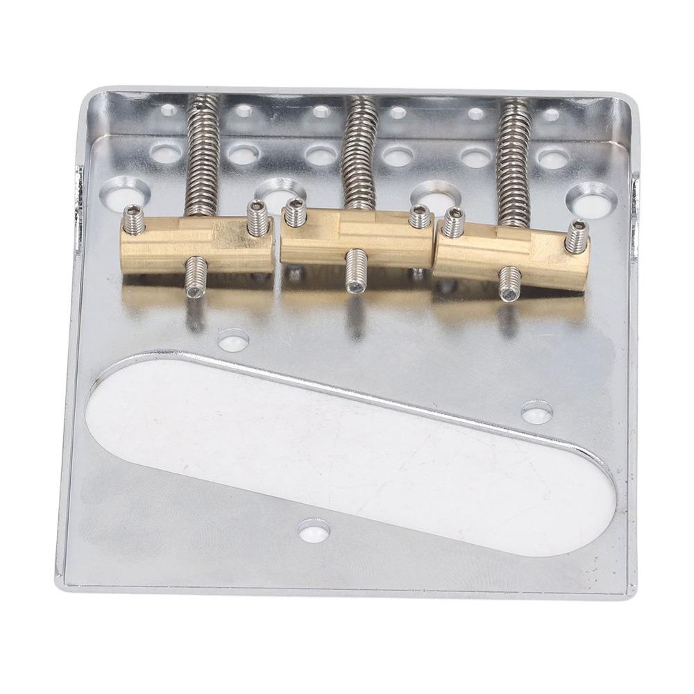Cut-Down Sides Guitar Bridge Tailpiece 3 Saddles Vintage Guitar Bridge For Electric Guitar