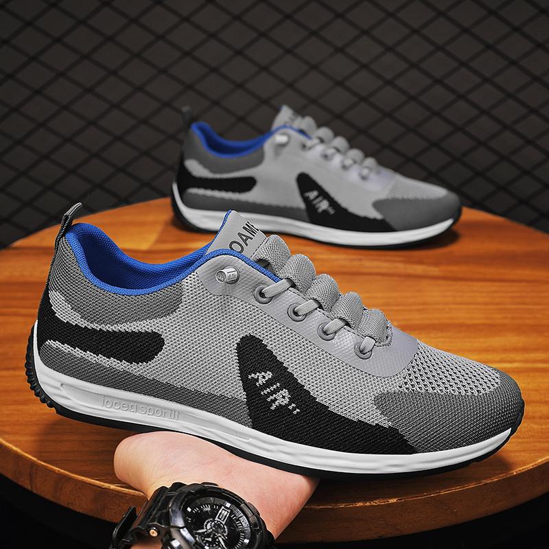 

Men Shoes High Quality Men Sneakers Fashion Outdoor Casual Shoes For Man Comfortable Brand Outdoors shoes Skateboarding Shoes 44 сірий колір