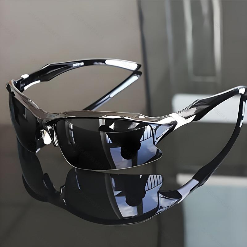 Occhiali da Sole da Ciclismo Ultimi Modelli Protezione UV per Uomo Donna Antiriflesso Antivento Occhiali da Sole Montatura Grande Occhiali da Esterno Maschera UV400