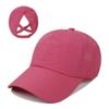 Quick Dry Outdoor Sports Hat Adjustable Snapback Hat Simple Ponytail Baseball Cap  Hiking