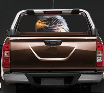 Adler Amerikanische Flagge Warbird Flagge Aufkleber für Jeep Auto SUV Heckscheibe
