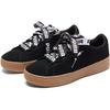Puma Vikky Platform Ribbon Fashion Durable Low-Top Sneakers Women sneakers Black Brown 365314-01