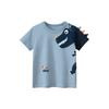 Korean Summer Boys Dinosaur Print Short Sleeve T Shirt for Toddlers