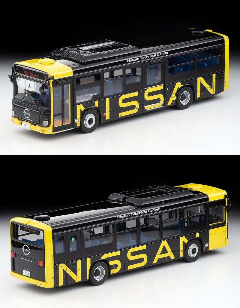 TOMYTEC Tomica Limited Vintage Neo Isuzu Elga Nissan Shuttle Bus Ikazuchi Hotový model 1/64 LV-N245e Žlutá/Černá