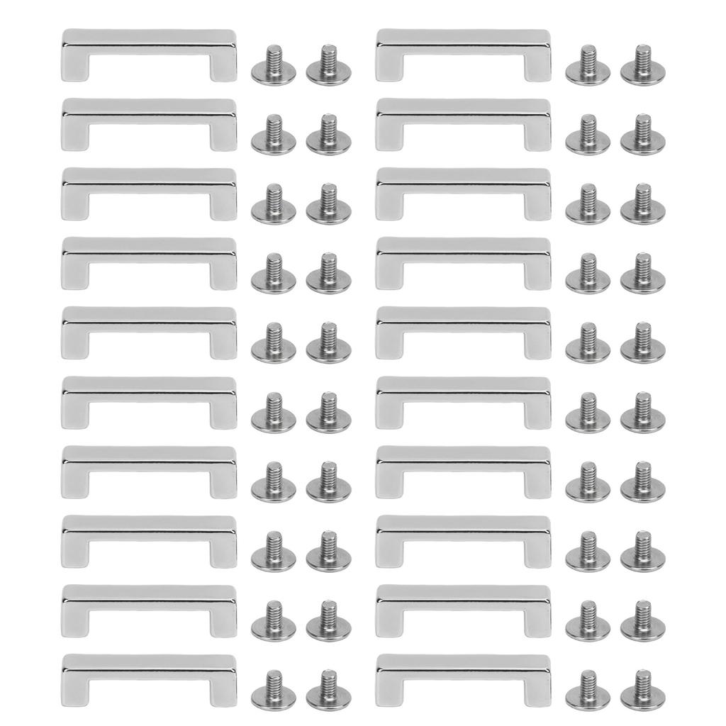 20 stk Metallringkoblingsspenner Sjakkel Firkantbuebro Koblingsspenner Sinklegering for Vesker