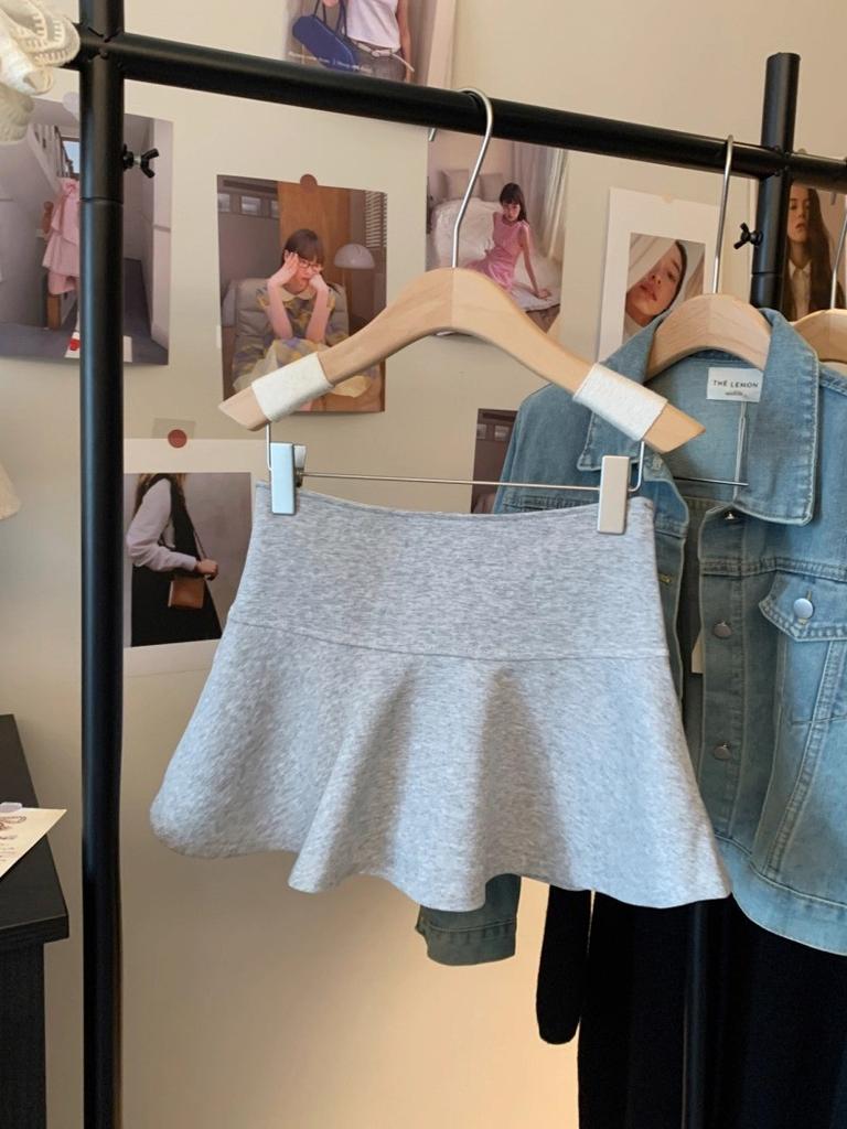 Casual Womens Summer High Waist Flared Skirt With Stretch Polyester For Petite Fit
