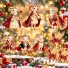 Shining Goat Hanging Ornament Set Acrylic Animal Hanging Decoration Keychain  Holiday Party Decor
