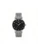 Men's Quartz Watch, Black Dial, Stainless Steel Case Band, Elegant Refined, High-quality Timepiece Suitable Daily Wear, Great T109.410.11.072.00