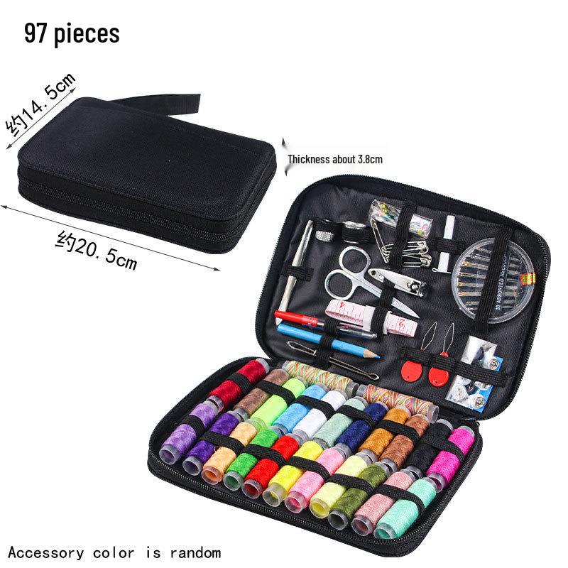 Portable Needle and Thread Set for Home and College: Compact Handbag for Hand Sewing, Mending, and Organizing