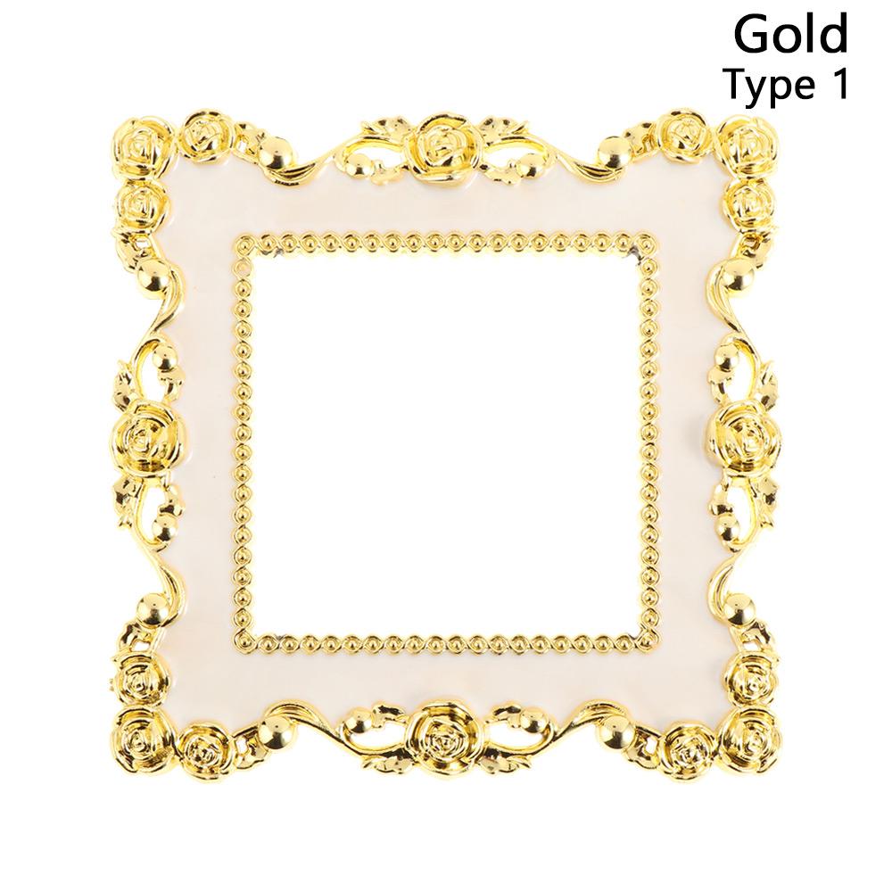 1Pc Elegant Rose Gold Silver Edge Light Switch Cover Resin Single Double Surround Socket Frame Wall Sticker Offi Home Decor