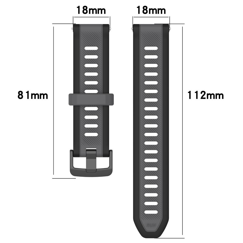 Bracelet en Silicone 18mm Pour Huawei Watch GT5 Pro 42mm GT5 41mm Bracelet Bicolore Rayé Pour Huawei Watch GT4 41mm Correa