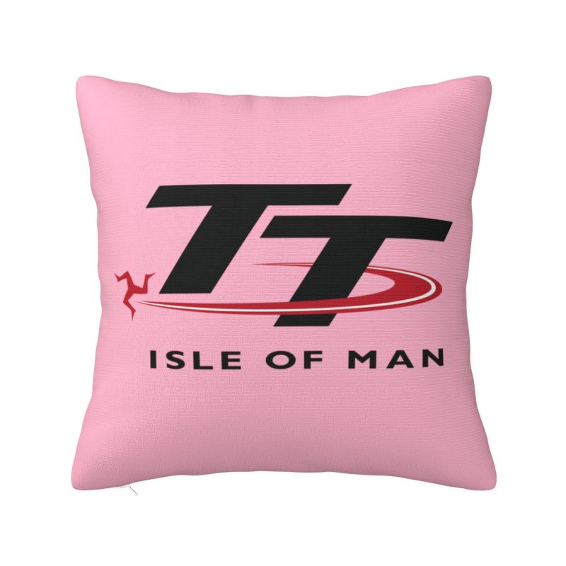 Motorcycle Sport Isle Of Man TT Races Cushion Cover  cm Throw Pillow Case Living Room Decoration Sofa Chair Pillowslip