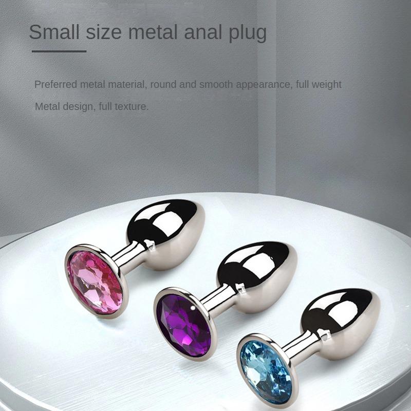 1 buc, dop anal metalic Baza de bijuterii, jucator incepator pana la jucator senior 5 marime, masaj g-point, jucarii sexuale