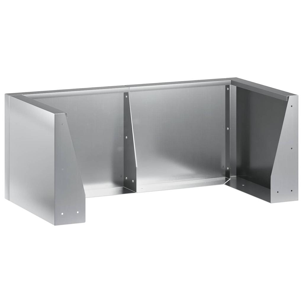 Retaining Wall 8 Pcs 300 X 100 X 30 Cm Galvanized Steel Silver