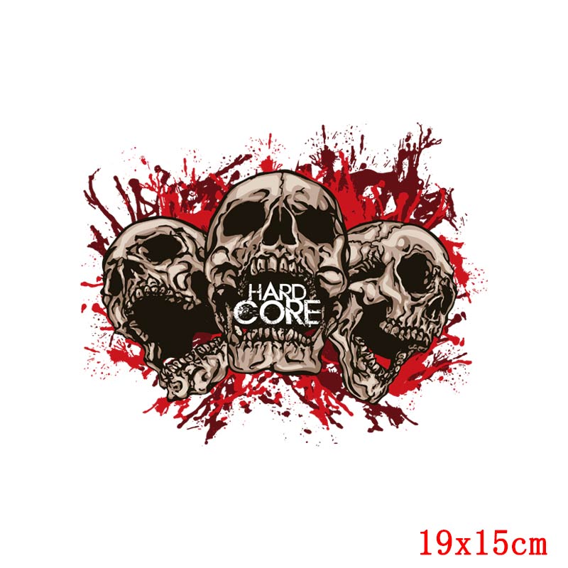 Cartoon Animal Applique Iron On Transfer Funny Pumpkin Heat Transfer Patch For Clothes Hippie Cat Thermal Stickers On Clothes