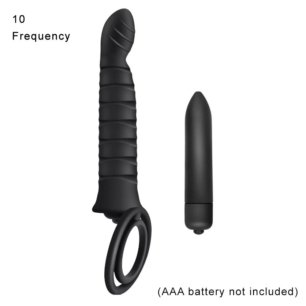 Double Penetration Vibrators Penis Strapon Dildo Vibrator Sex Toys For Women Man Strap On Penis Anal Butt Plug 18 Adult Massager