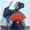 Stylish Folding Fan Perfect for Fireworks New Traditional Japanese Japanese Kabuki and Heatstroke Prevention Free [WURHUDC] Women's Japanese-Style -