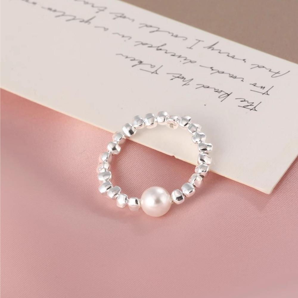 Retro Heavy Industry S plain ring, non-fading opening adjustable index finger ring