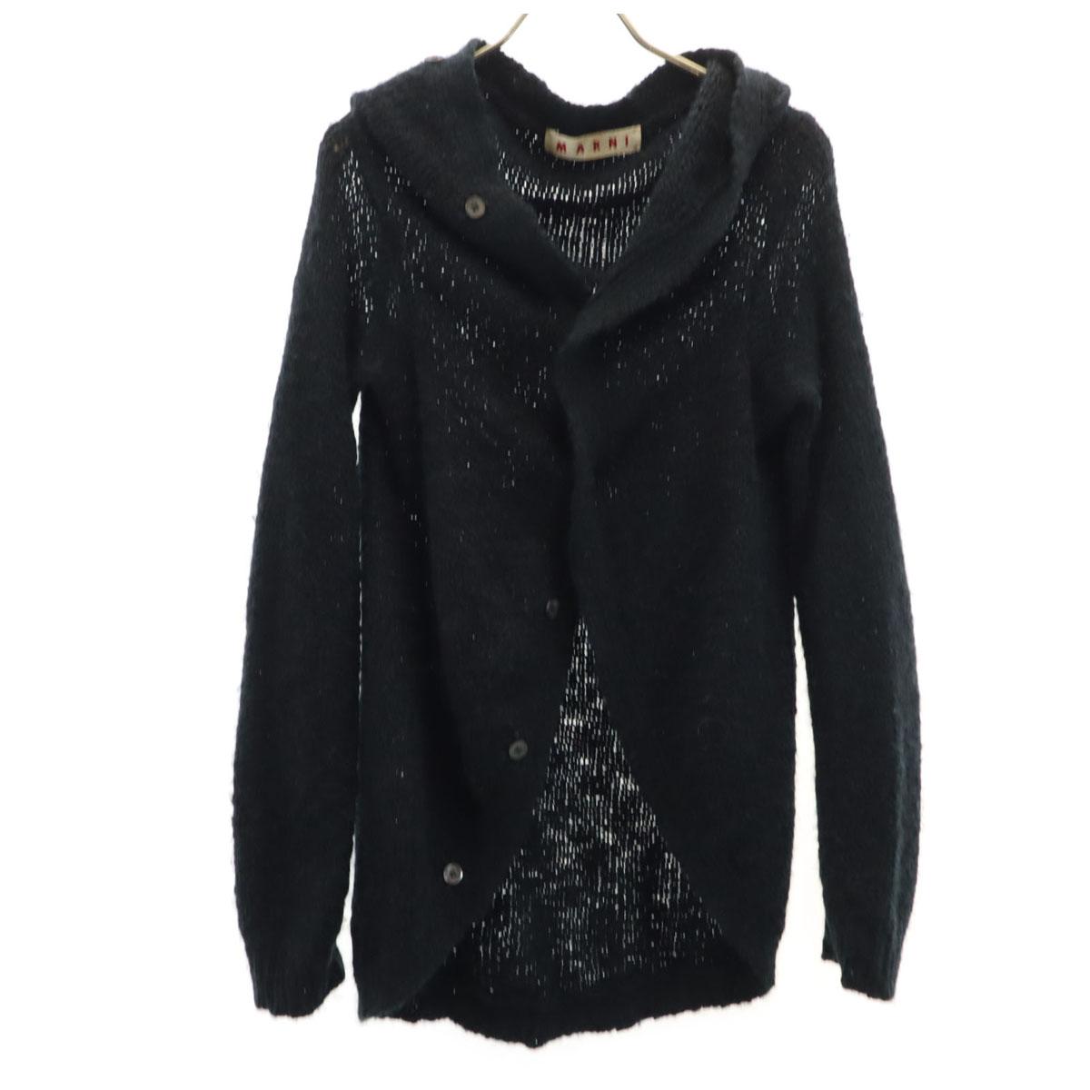 

MARNI Made in Italy Wool Blend Long sleeve knit cardigan 40 black Women Used