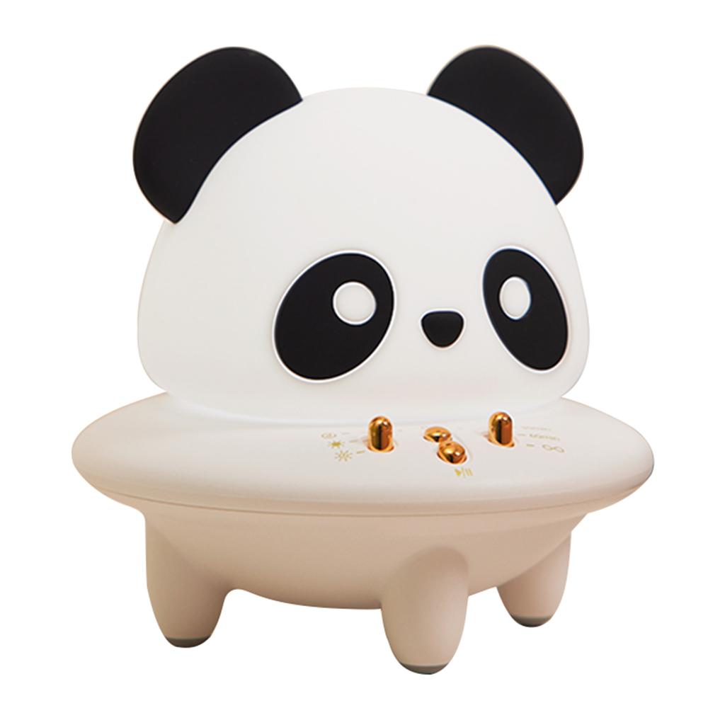 

Panda Bluetooth-compatible Speaker Night Light Portable Mini Lamp USB Rechargeable A