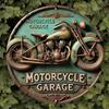 Vintage Motorcycle Metal Tin Sign Retro Wall Art Home Decor