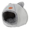 Cat House Half Enclosed Warm Cat Cave Easy To Clean Padded Round Pet House For Winter XL