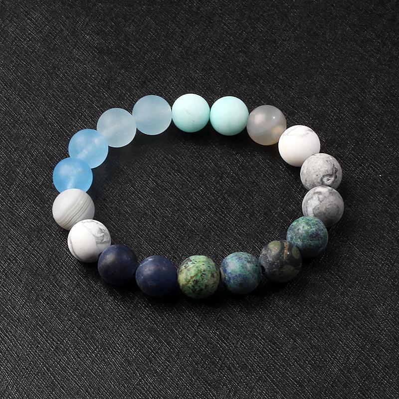 Universe Galaxy Eight Planets Bracelets Solar System Guardian Star Natural Stone Beads Bangles for Women Jewelry Drop Shipping
