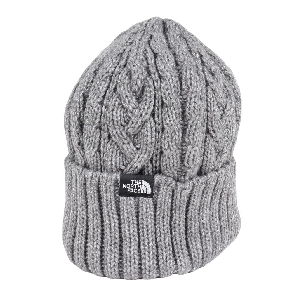 The North Face Cable Unisex Knit Cold Mixed Free Size Beanie, Cap, Weather, Gray,