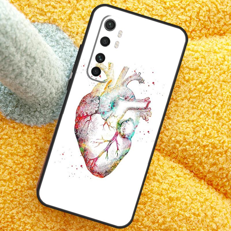 Human Heart Anatomy Case For Xiaomi 13T 14T 15T 14 15 Ultra 17 Pro Max Cover For POCO F8 F7 X7 Pro F5 F6 X5 X6