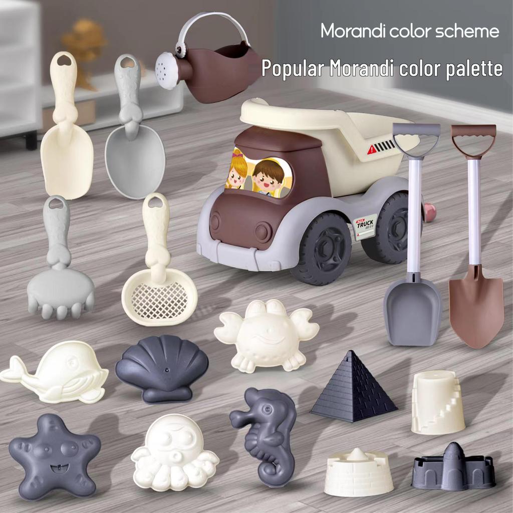 Children's Beach and Snow Play Set: Sand Tools, Shovel, and Beach Car