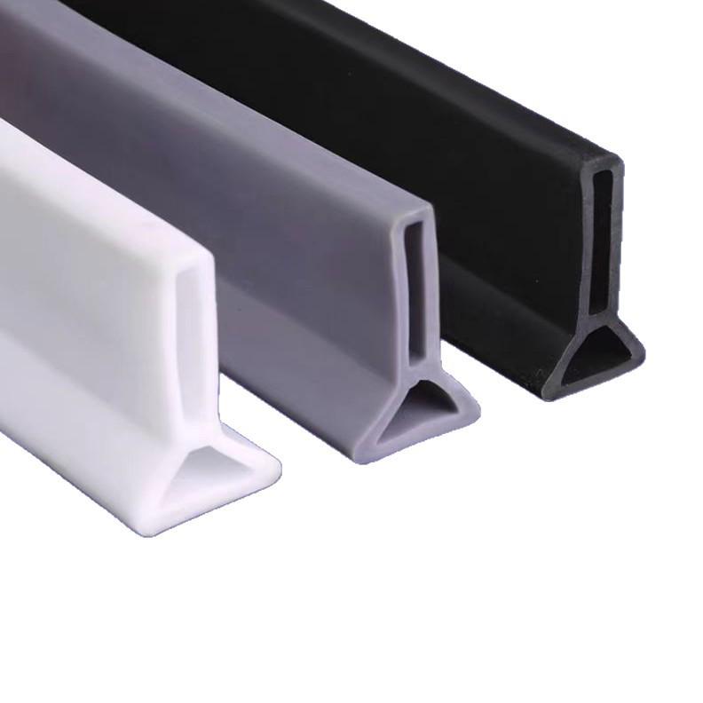 Self-Adhesive Bathroom Shower Water Stopper Rubber Strip (3cm x 2cm)