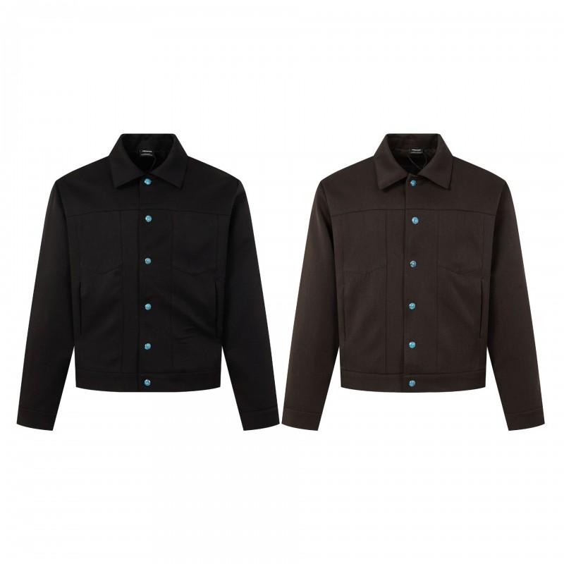 Unisex Vintage Style Oversized Button-Up Jacket Casual Outerwear Teens Adults