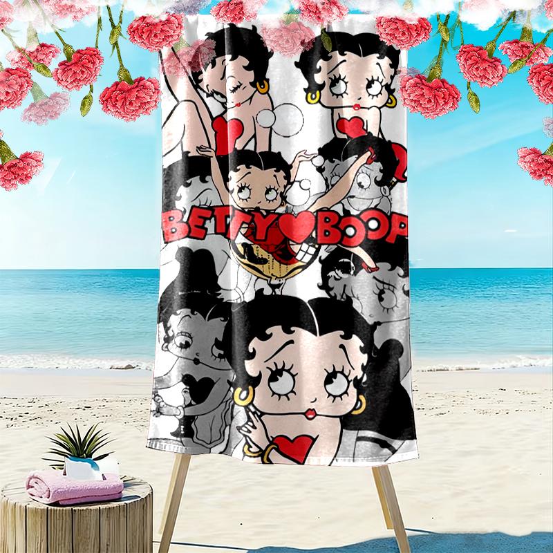 Betty Boop Beach Towel, A Must-have for Any Perfect Trip, Perfect Birthday, Holiday Gift For Family and Friends