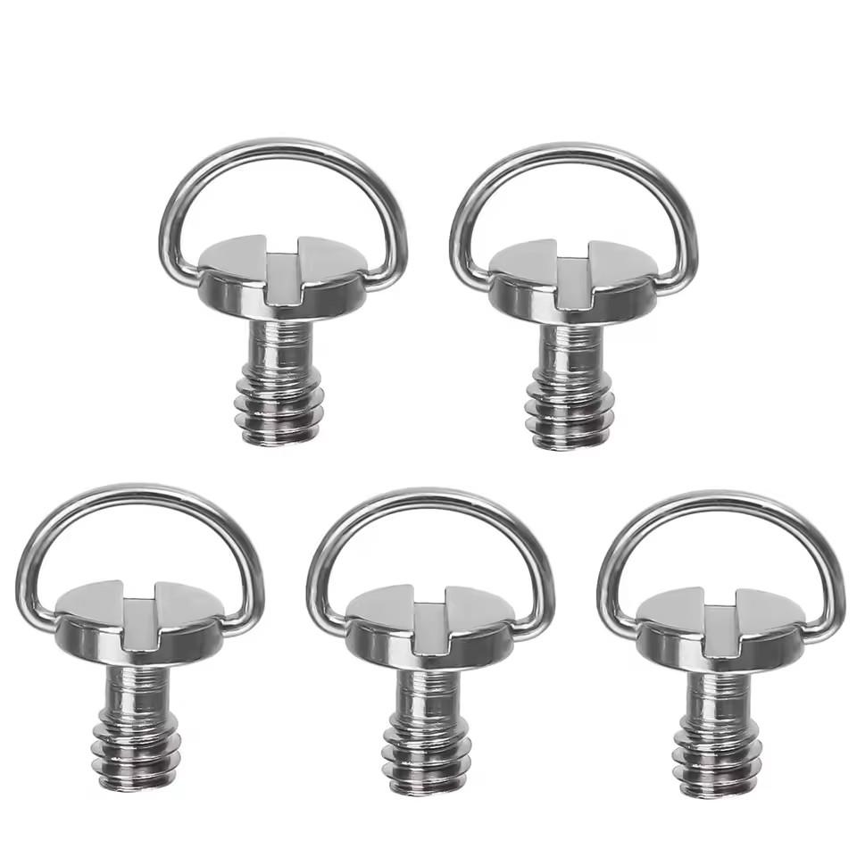 20/10/1PCS Stainless Steel 1/4" Tripod Screw Mounting Screw Adapter Quick Release Camera Screw for Camcorder Tripod Monopod