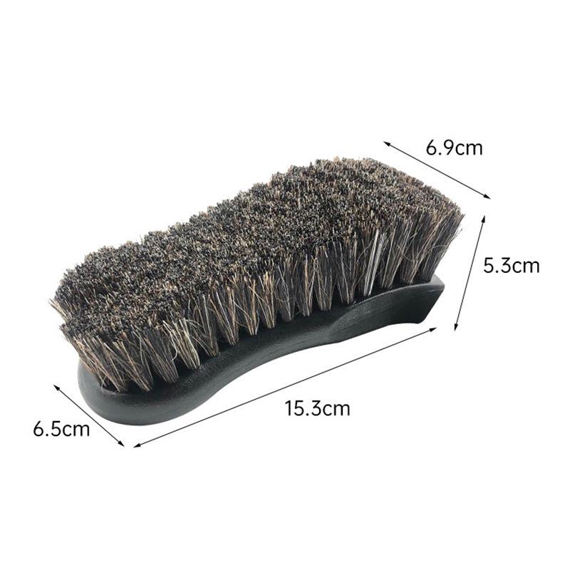 

1Pcs Horsehair Detailing Brush Car Interior Detailing Tools For Car Cleaning And Washing Horsehair Leather Cleaning Brush