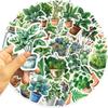 50PCS Cute Plants Green Aesthetic Stickers DIY Decoration For Fridge Notebook Bike Phone Suitcase Cartoon Sticker