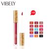 VIBELY 15 Color Does Not Take Off Makeup, Red Beads, Light Flashing Lip Glaze Makeup