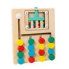 Wooden Montessori Sliding Puzzle Board Color Sorting Wooden Rolling Toy  Children Kids