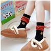 Fries Socks Rainbow Design Cute Female Cartoon Autumn/Winter Mid Tube Socks Stacking Socks Creative Funny Trendy Fashion Cotton Socks Don't Mess Up