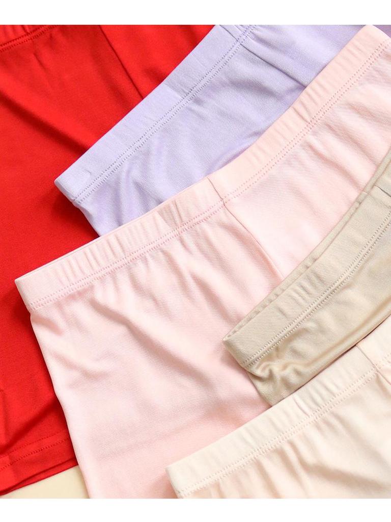 Tangge Women's Mid-Waist Mulberry Silk Boxer Briefs - Comfortable Silk Base Layer Panties