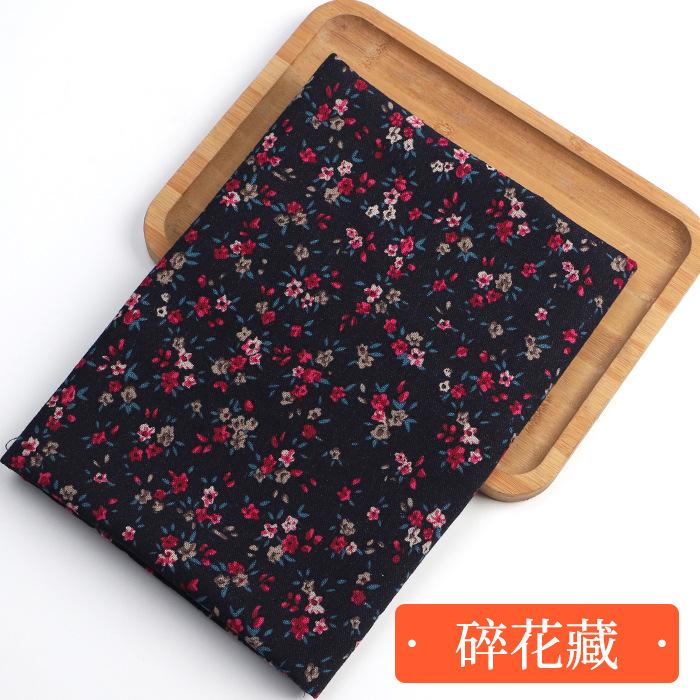 0.5m/1m/2m Vintage Ethnic Style Cotton Linen Printed Fabric for Tablecloths, Sofa Blankets Dresses Handmade DIY Clothing Fabrics