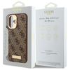 Guess Guhmp16Su4Gprw Iphone 16 6.1 Brązowy/Brown Hardcase 4G Logo Plate Magsafe