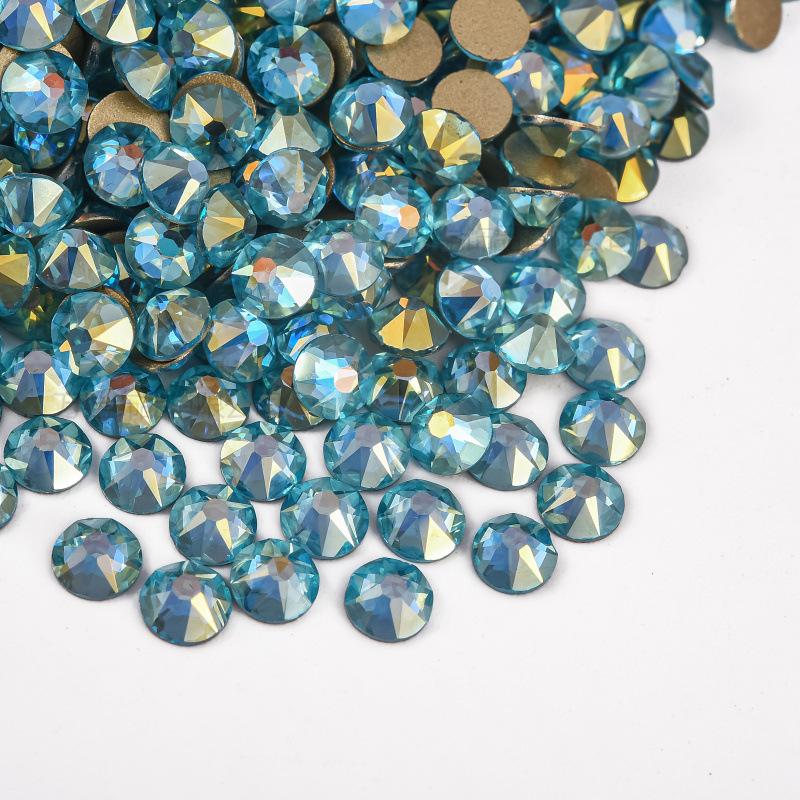 16 Cut Sides Eight Big And Eight Small Imitation Austrian Flat Bottom Drill Nail Drill Ab Color Diy Mobile Phone Case Glass Accessories Rhinestone