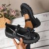 Women Sneakers 2026 Vintage Round Toe Black Mary Jane Shoes Sweet Girls High Heel Platform Lolita Shoes Women Zapatos De Mujer