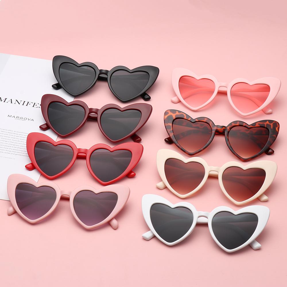 

Heart Sunglasses Women Brand Designer Cat Eye Sun Glasses Female Retro Love Heart Shaped Glasses Ladies UV400 Protection New