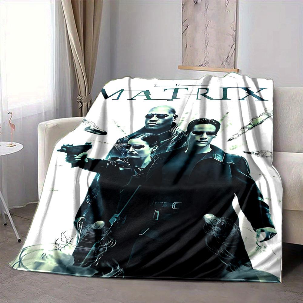 1pc Matrix, Trinity Blanket Polyester Fiber, All Season Comfort for Sofa, Bed, Office, Car, Camping Ideal Home Decor & Gift, Office Comfort