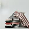 Spring and Autumn Cotton High-top Socks, Trendy and Versatile Mid-top Socks, Women's Striped Pile Socks
